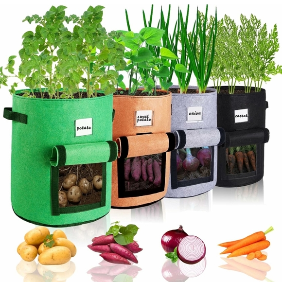 Other 1 Gallon Fabric Grow Bag Container Gardening 4pack Aindow